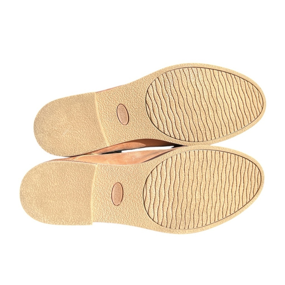 DR. SCHOLL’S Avenue Leather Loafers Size 8 Tan Comfort Slip On Flats - Picture 11 of 13